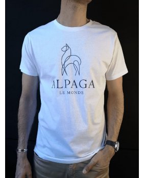 T-shirt « Alpaga Le Monde » blanc