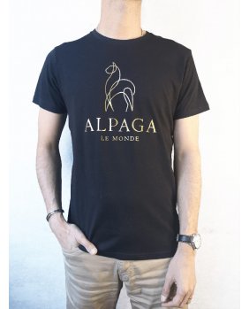 T-shirt « Alpaga Le Monde » noir