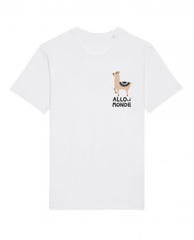 T-shirt « Allo Le Monde » blanc